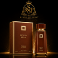 Ready Set Spray artwork featuring French Avenue Liquid Brun fragrance.
