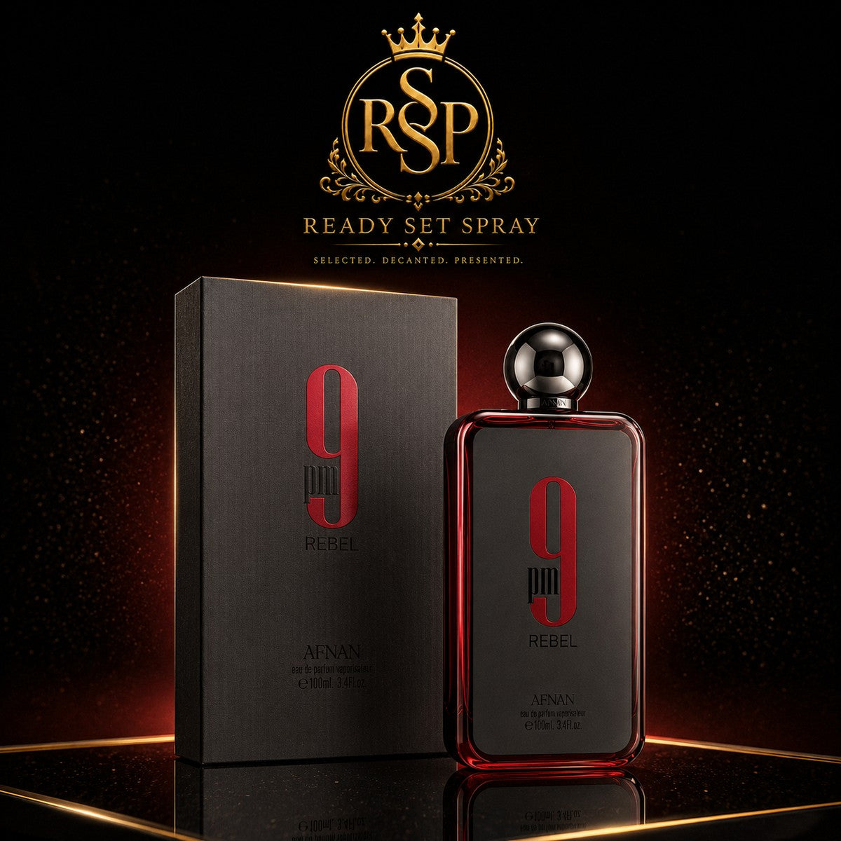 Afnan 9PM Rebel fragrance — Ready Set Spray