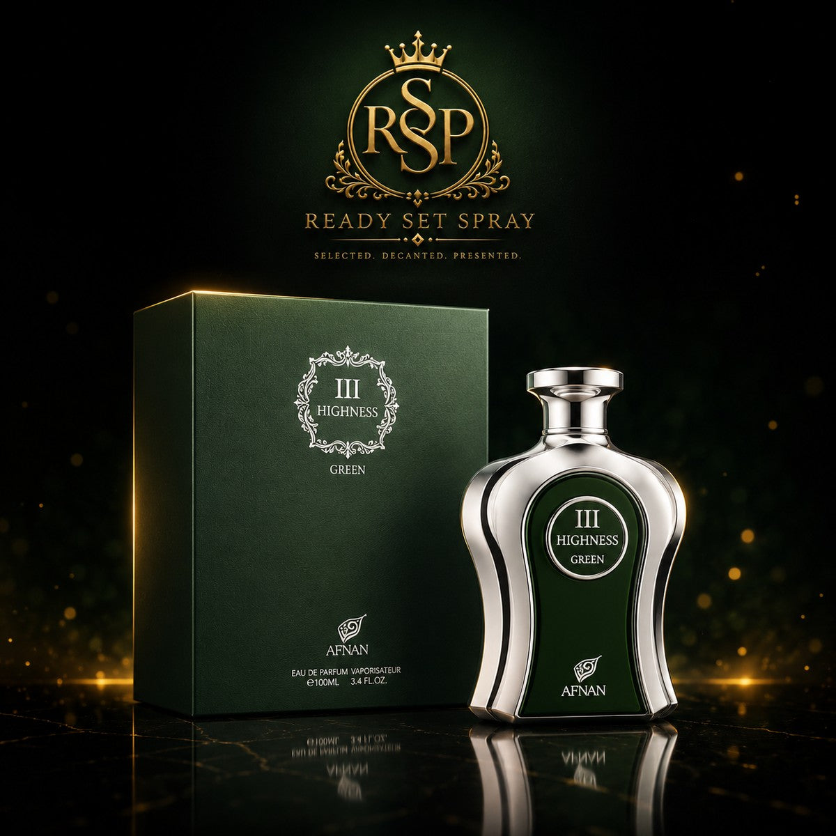 Afnan His Highness III Green fragrance — Ready Set Spray
