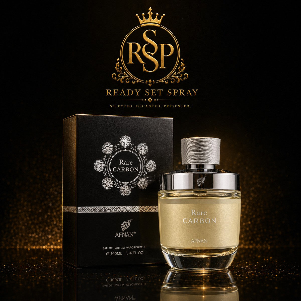 Afnan Rare Carbon fragrance — Ready Set Spray