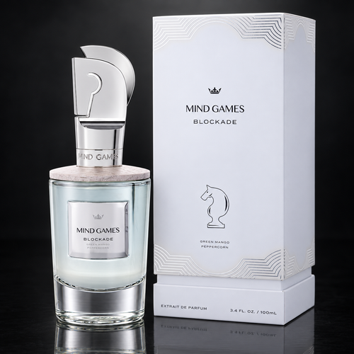 Mind Games Blockade bottle and original retail box. Sold as Ready Set Spray decants.