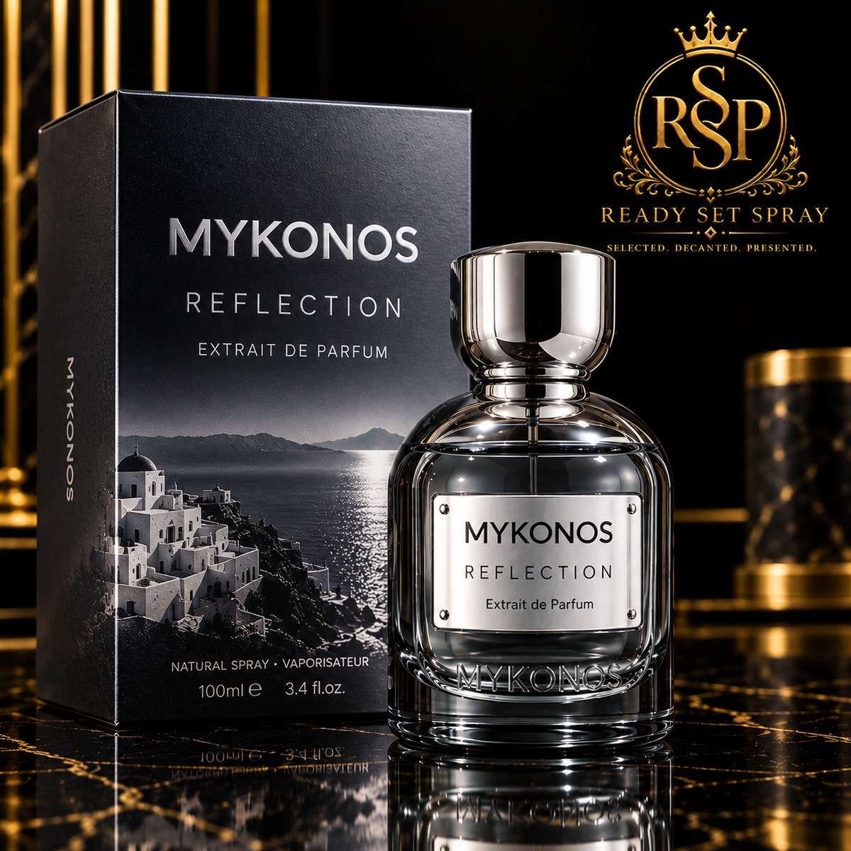 Mykonos Reflection fragrance decant - Ready Set Spray