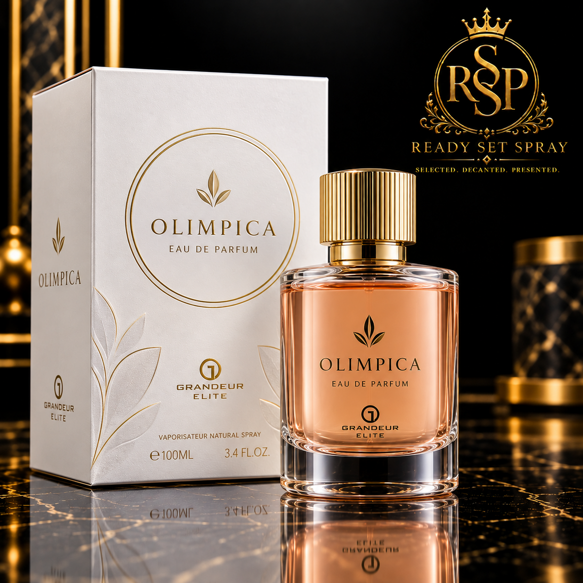 Grandeur Elite Olimpica Eau de Parfum fragrance decant - Ready Set Spray
